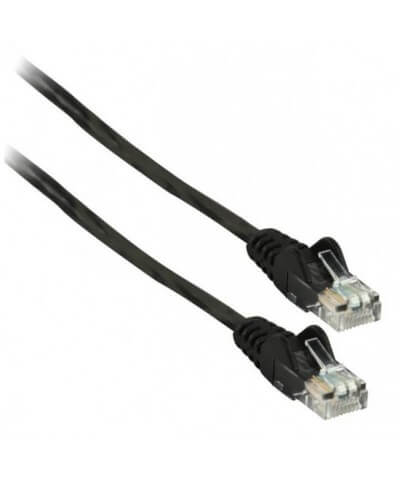 UTP-kabel - 0.5 meter CAT6 straight Zwart