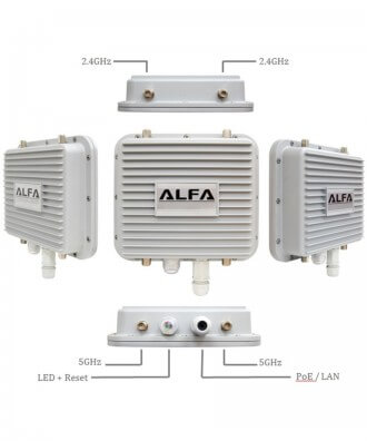 Alfa MatrixPro High Power Outdoor AP Dual-Radio (2,4 + 5 GHz)