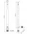 Alfa ARS-NT5B dual-band schroefantenne (2,4 + 5 GHz)