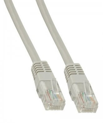 UTP-kabel - 1 meter CAT5e straight Grijs